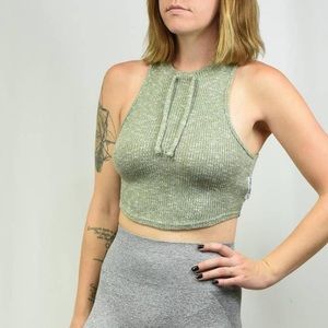 Gymshark Slouch Green Crop